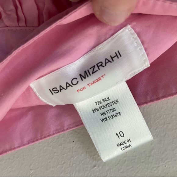 Like 🆕 Isaac Mizrahi Pink Flare Crinkle Skirt - Picture 9 of 9